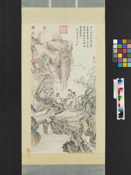 清賈全畫詠梅圖　軸