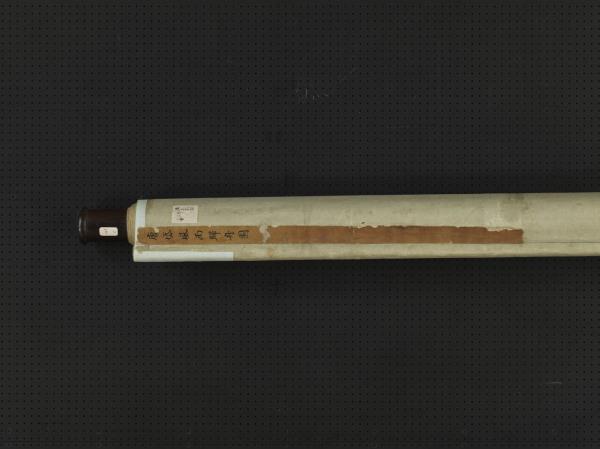 清唐岱風雨歸舟圖　軸