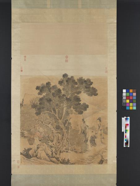 清金廷標孟母移居　軸