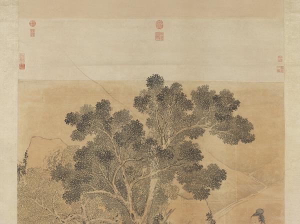 清金廷標孟母移居　軸