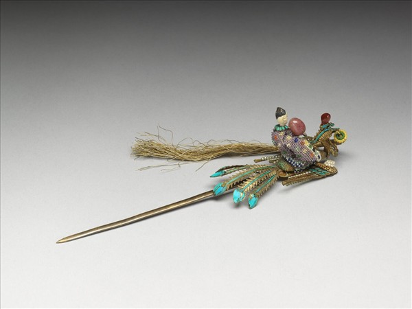 銀鍍金麻姑獻壽步搖