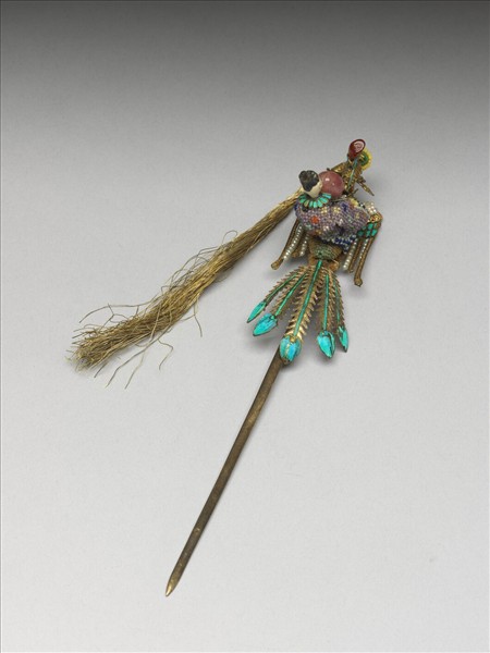 銀鍍金麻姑獻壽步搖