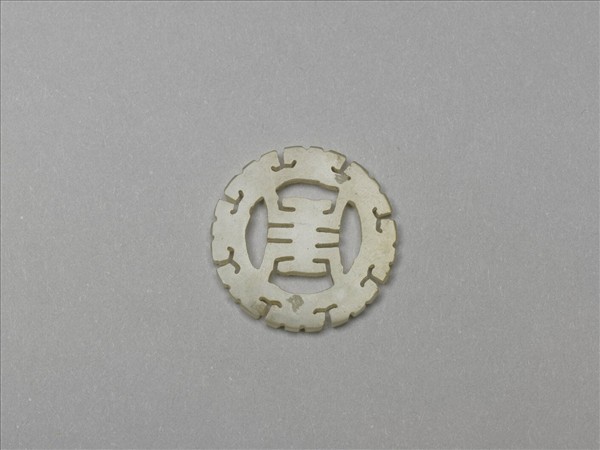 玉鏤雕壽字飾件