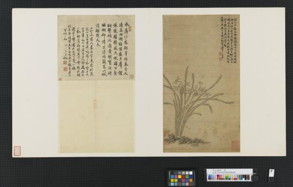 宋元集繪冊元趙孟頫雙鉤水仙- 故宮