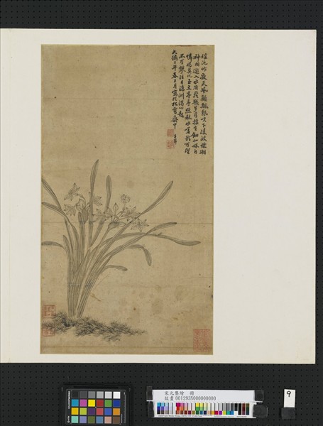 宋元集繪　冊　元趙孟頫雙鉤水仙