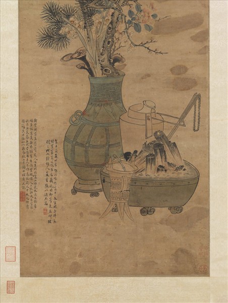 明陶成歲朝圖　軸