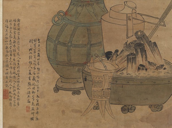 明陶成歲朝圖　軸