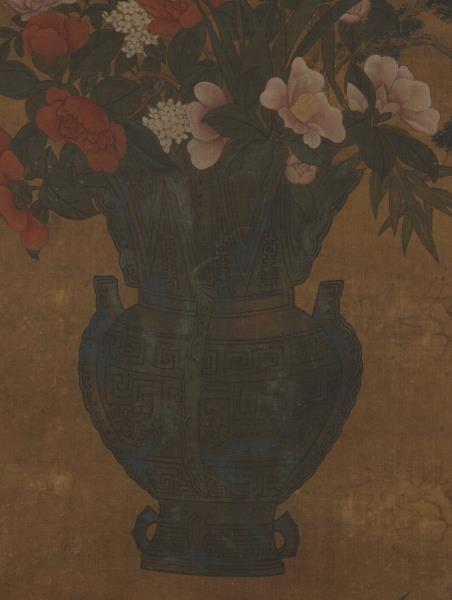 明孫克弘太平春色　軸