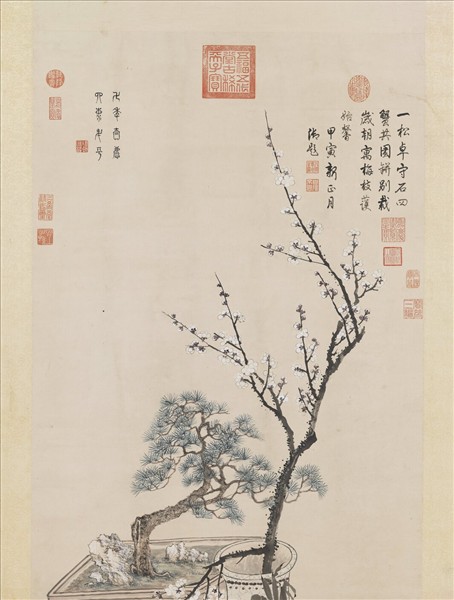 清鄒一桂歲朝圖　軸