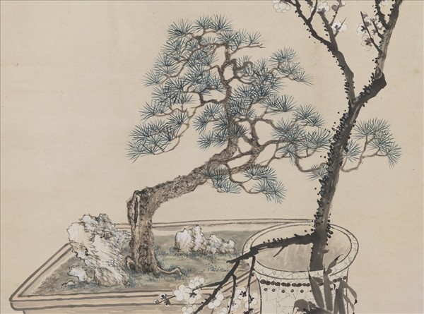 清鄒一桂歲朝圖　軸