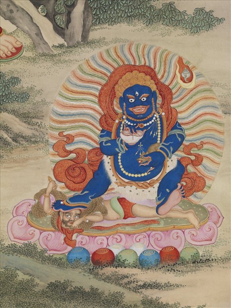 清丁觀鵬畫十六應真像（七）第七嘎納嘎巴薩尊者　軸