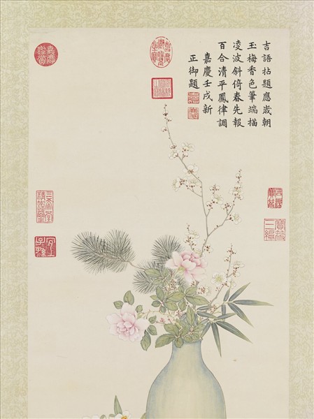 清綿億繪宜春呈瑞　軸