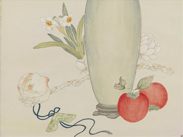 清綿億繪宜春呈瑞　軸