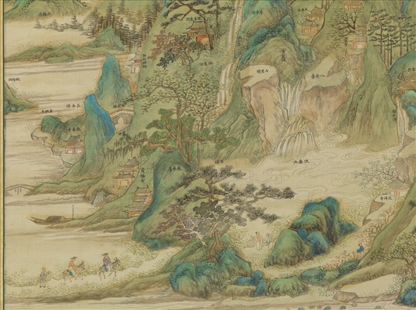 清董教增羅浮山圖　軸