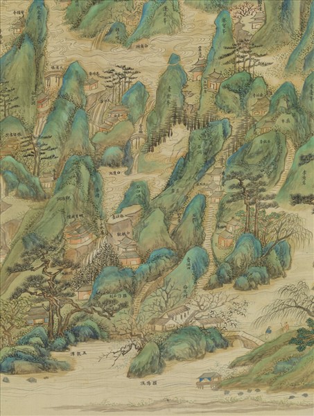 清董教增羅浮山圖　軸