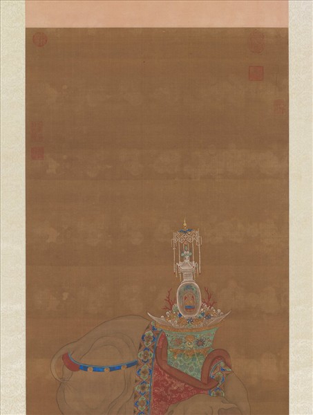 無款貢象圖　軸