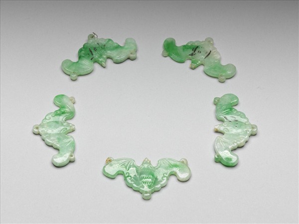 翠玉蝙蝠形挑牌