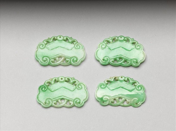 翠玉如意形挑牌