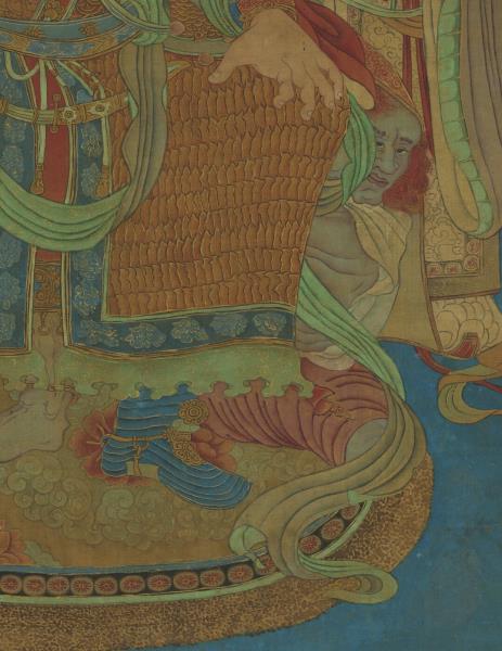 唐尉遲乙僧護國天王像　軸