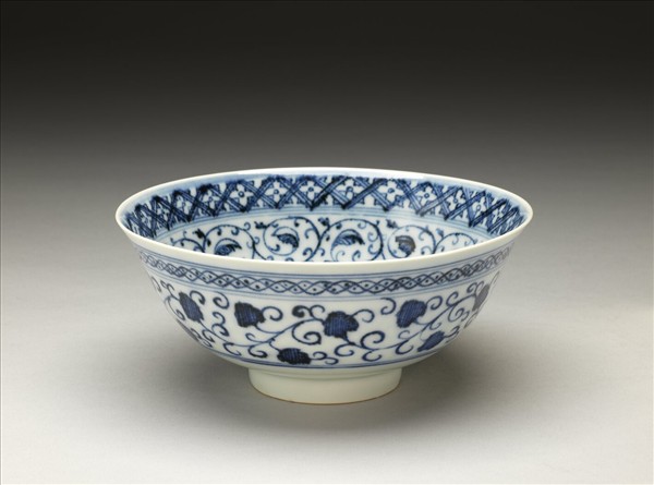 青花蓮塘紋碗