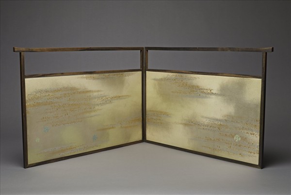 日本 風爐屏風 福田喜兵衛作