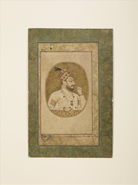 印度17世紀後半阿里艾迪沙二世肖像