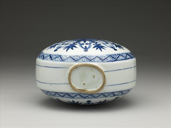 青花寶相花紋扁壺