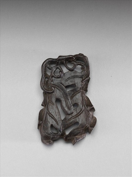 沉香木雕雙扁豆