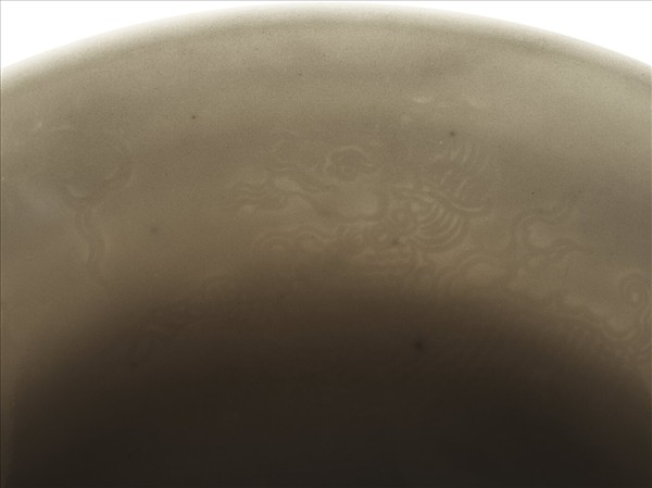 甜白半脫胎鳳凰紋高足碗