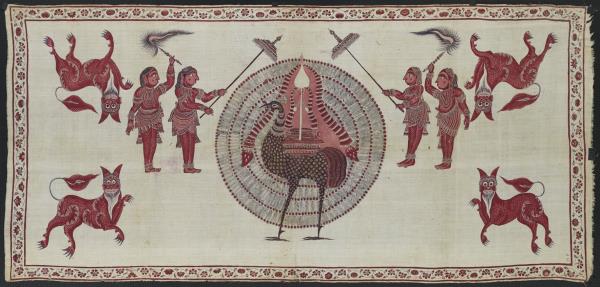 印度 外銷斯里蘭卡繪染掛飾