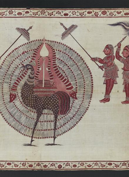 印度 外銷斯里蘭卡繪染掛飾