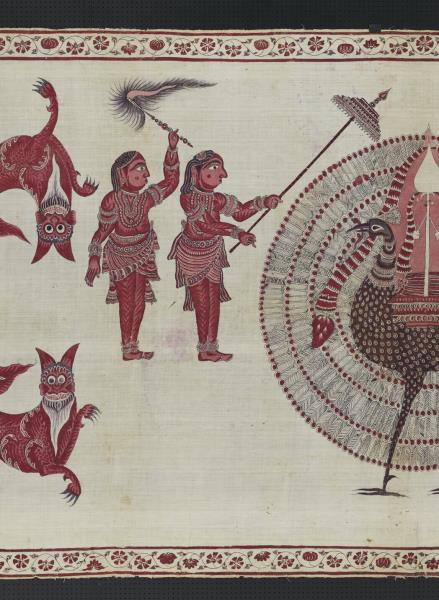 印度 外銷斯里蘭卡繪染掛飾