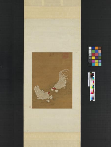 明宣宗畫子母雞圖　軸