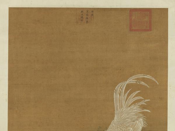 明宣宗畫子母雞圖　軸