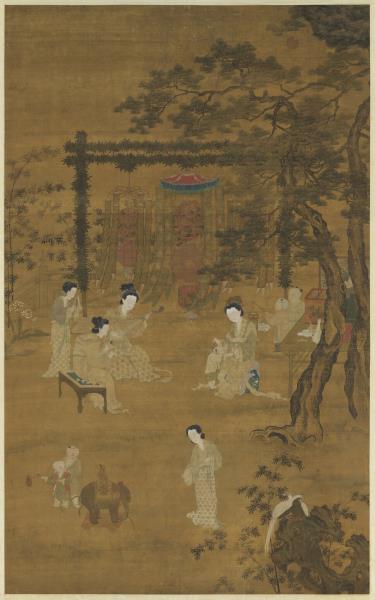 宋李嵩觀燈圖　軸