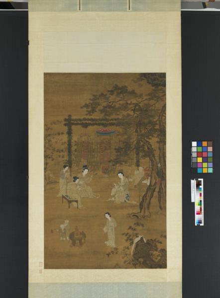 宋李嵩觀燈圖　軸