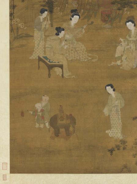 宋李嵩觀燈圖　軸