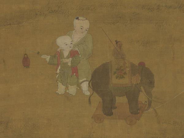 宋李嵩觀燈圖　軸