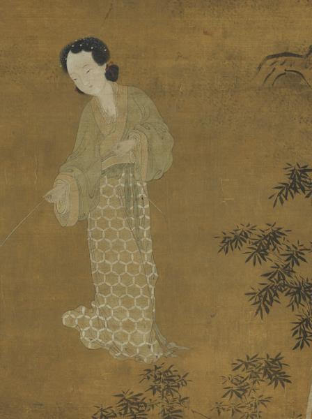 宋李嵩觀燈圖　軸