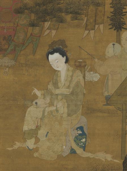 宋李嵩觀燈圖　軸