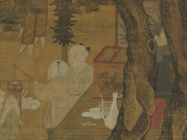 宋李嵩觀燈圖　軸