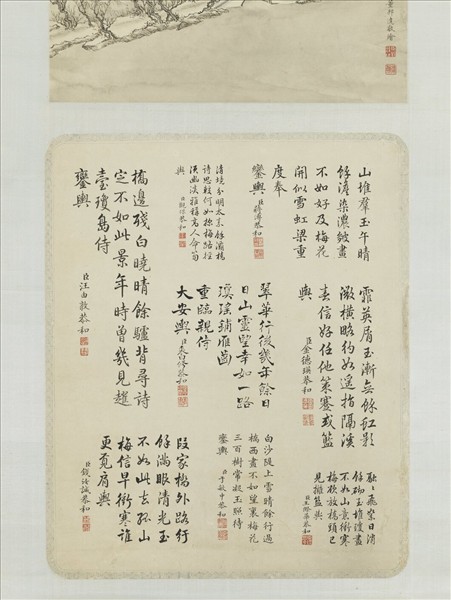 清董邦達斷橋殘雪御題　軸