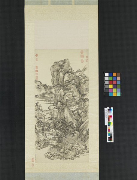 清董邦達倣王蒙萬疊芙蓉　軸