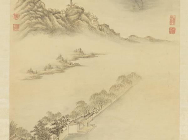 清董邦達平湖秋月　軸