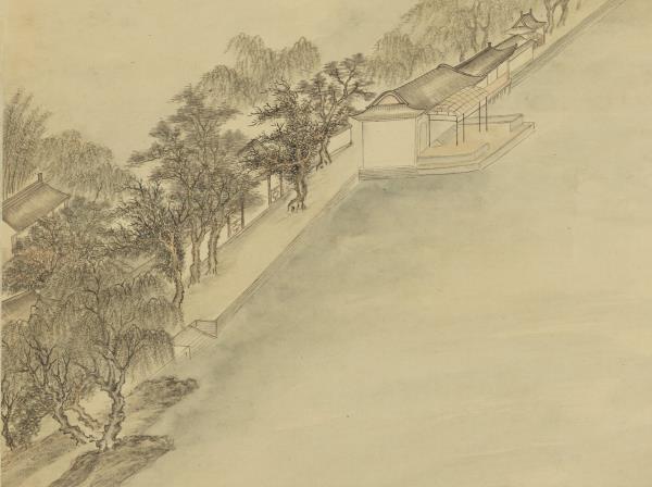 清董邦達平湖秋月　軸