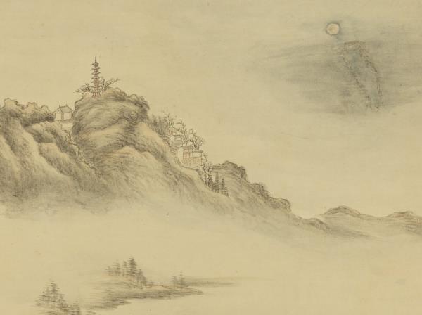 清董邦達平湖秋月　軸