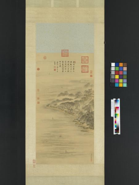 清董邦達三潭印月　軸