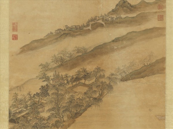 清董邦達柳浪聞鶯　軸