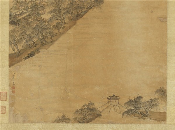 清董邦達柳浪聞鶯　軸