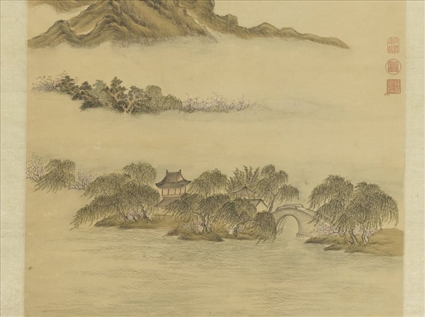 清董邦達蘇堤春曉　軸